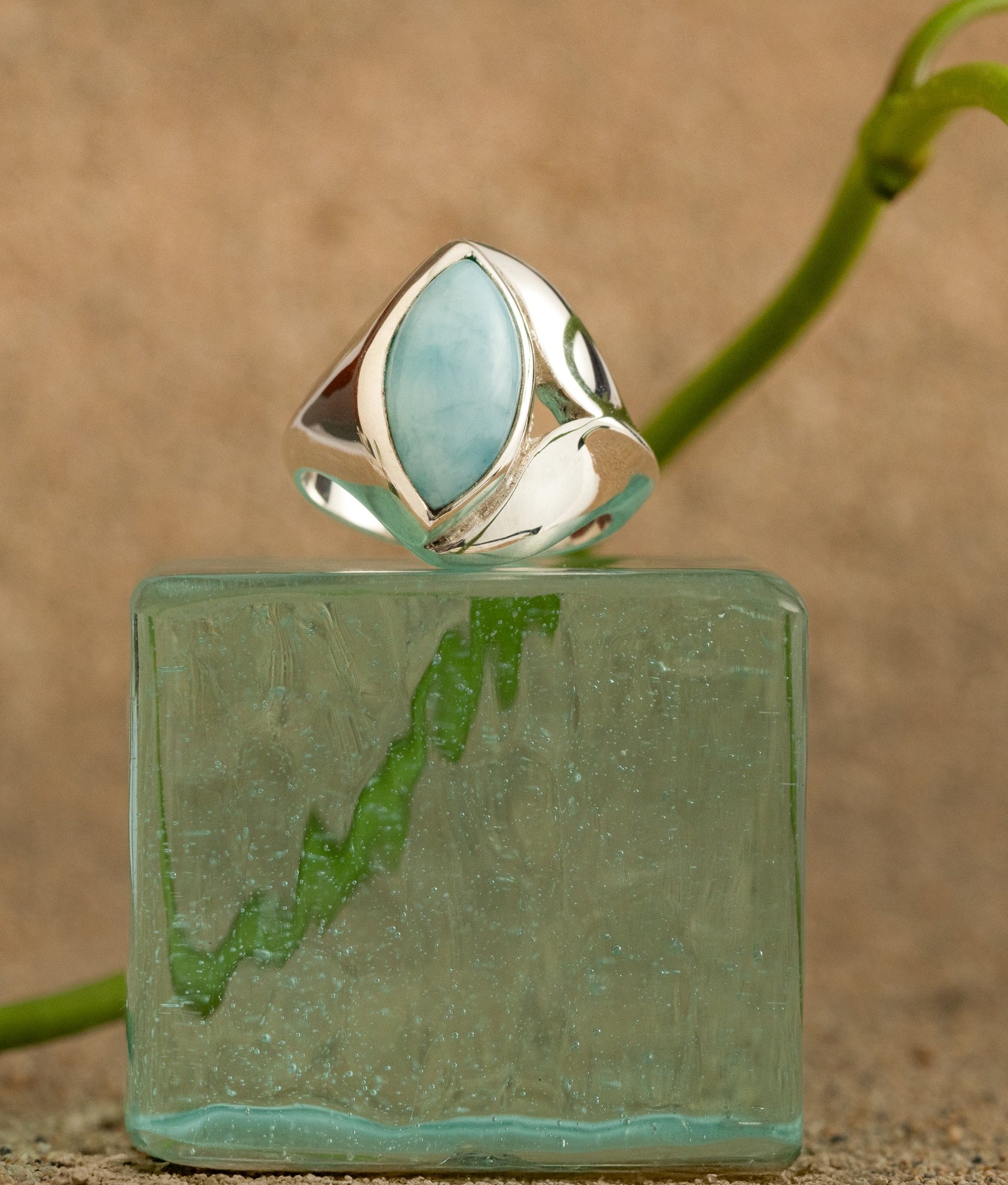 Larimar Fluke Ring