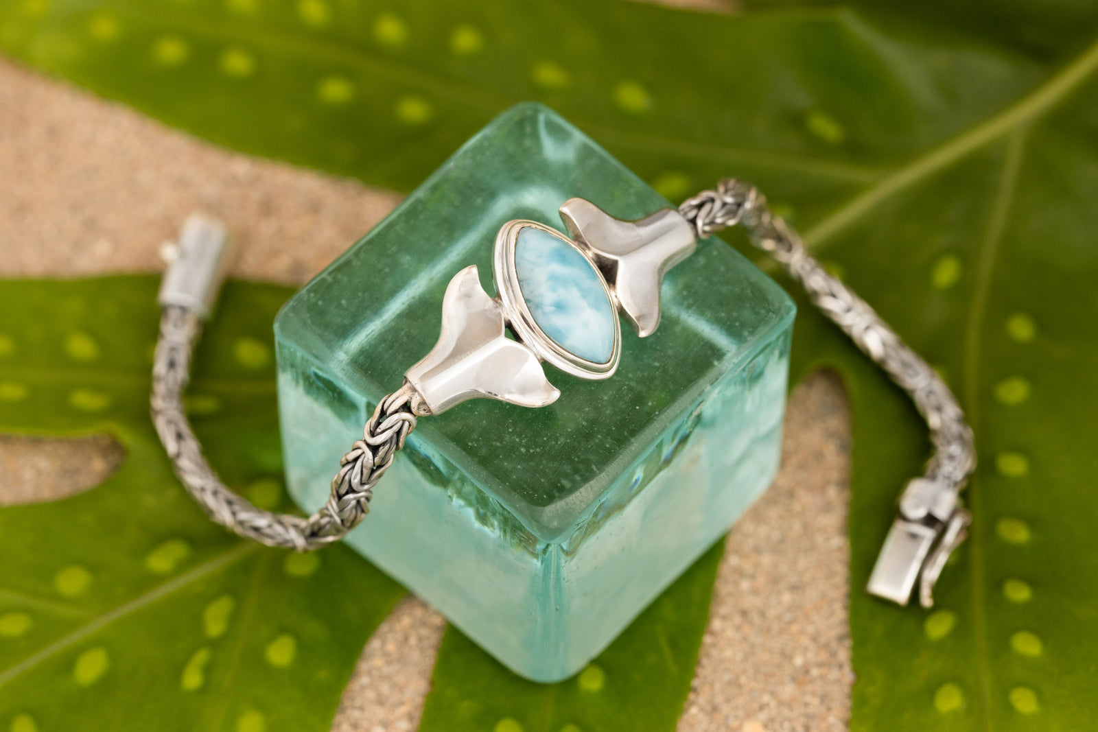 Larimar Fluke Bracelet