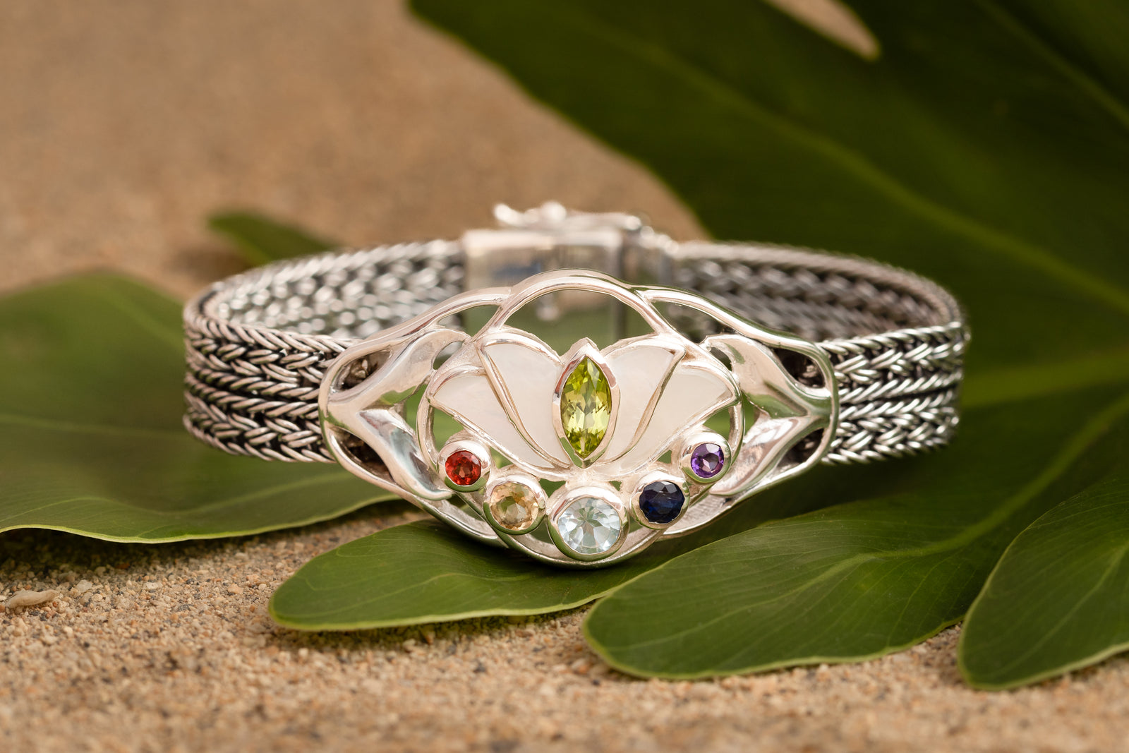 Chakra Lotus Bracelet