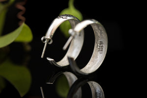 Petroglyph Hoop Earrings