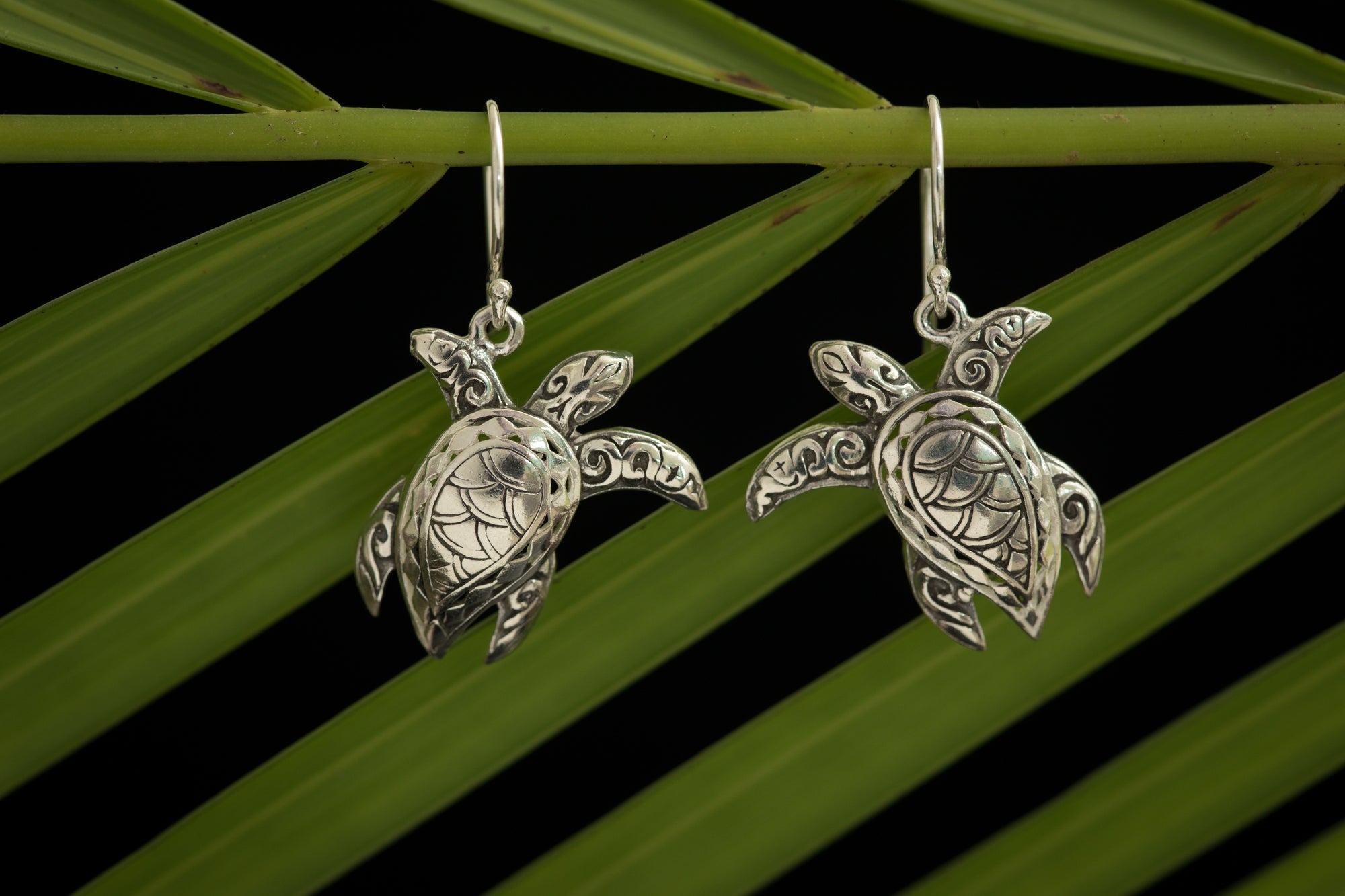 Honu Silver Earrings