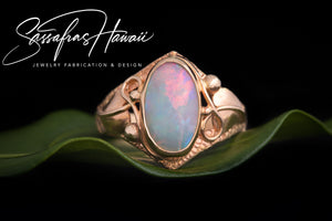 White Opal Ring SOLD