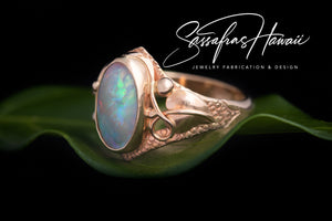 White Opal Ring SOLD