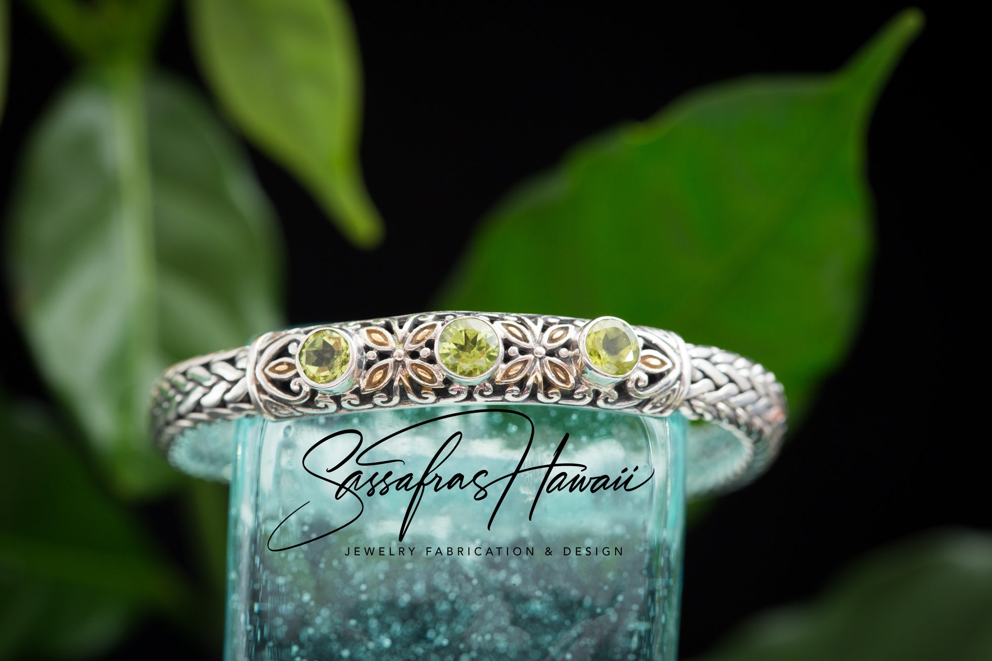 Triple Peridot Bracelet